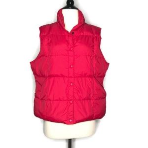 Lands’ End Red Quilted Down Vest
